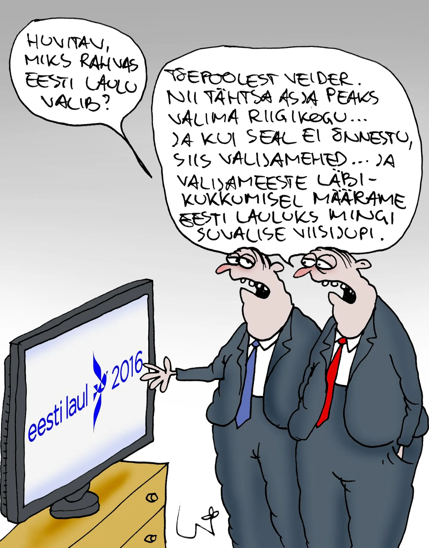 Krikatuur 4.03.2017. Eesti Laul.