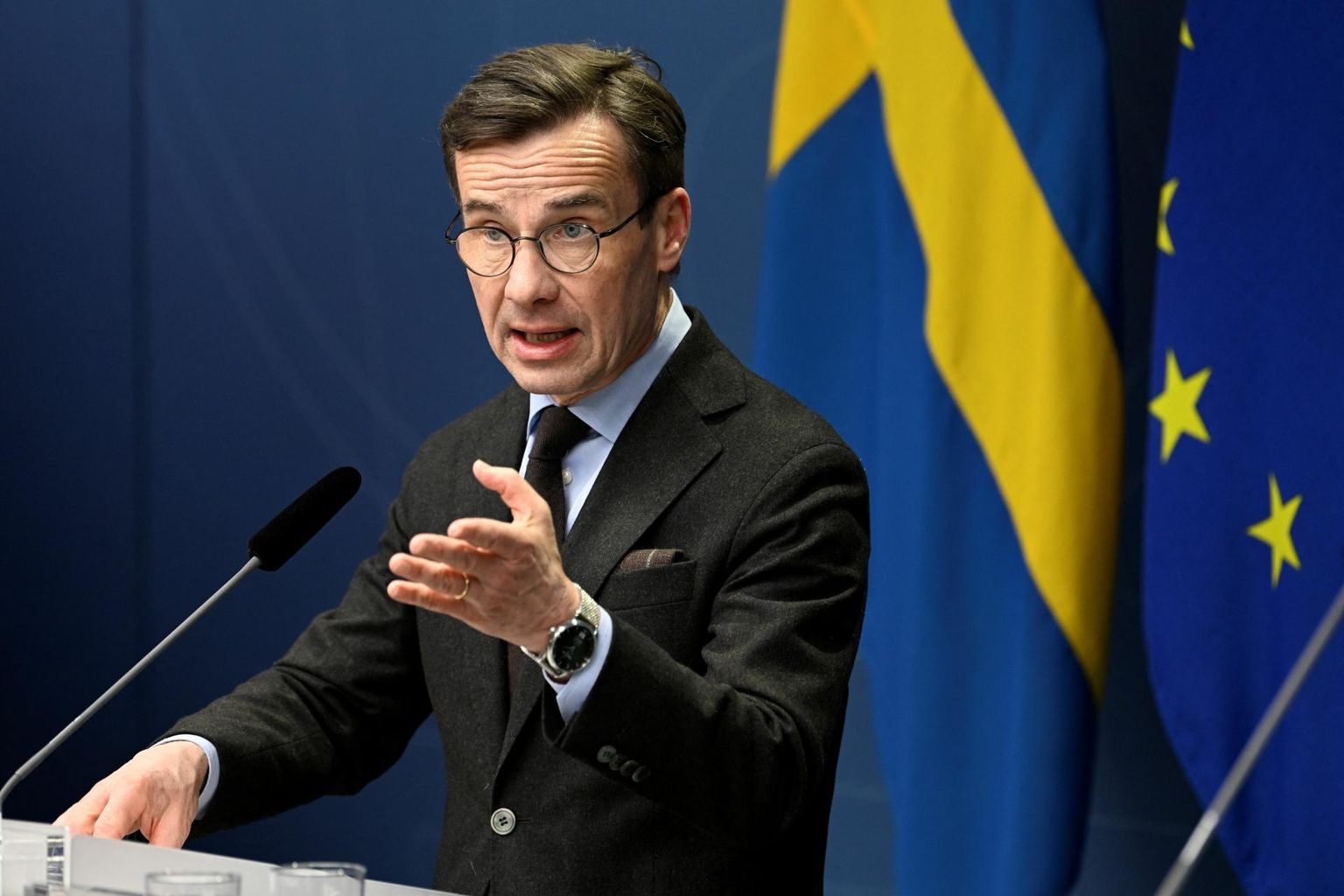 Rootsi paremvalitsust juhtiv peaminister Ulf Kristersson