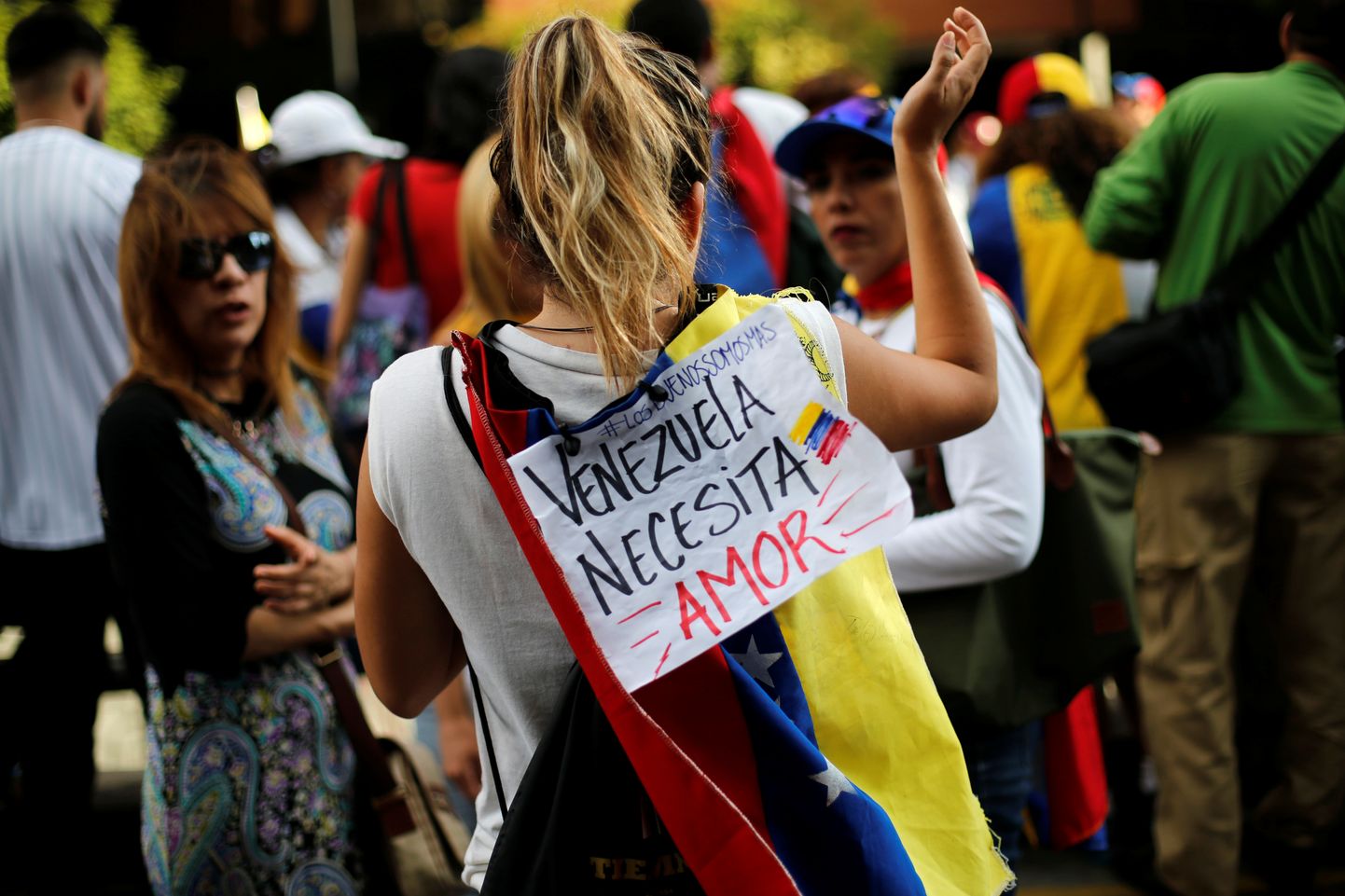 Venezuela presidendi Nicolás Maduro vastased meeleavaldused Caracases 2017. aastal.