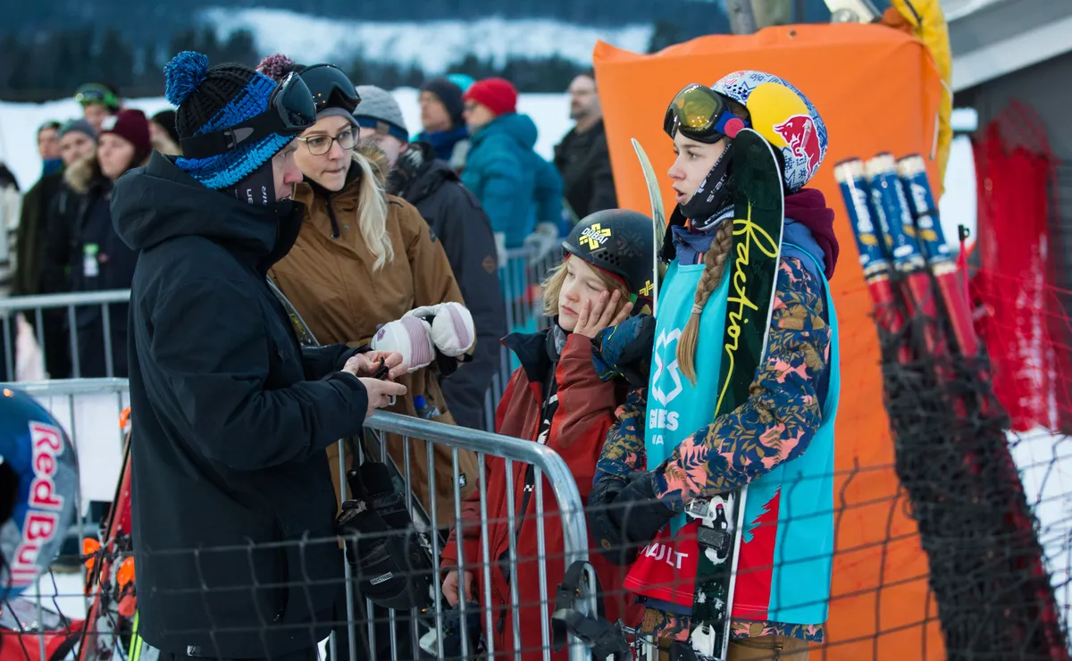 Kelly Sildaru, Tõnis Sildaru, Henry Sildaru, Lilian Sildaru aastal 2017 Norras.
