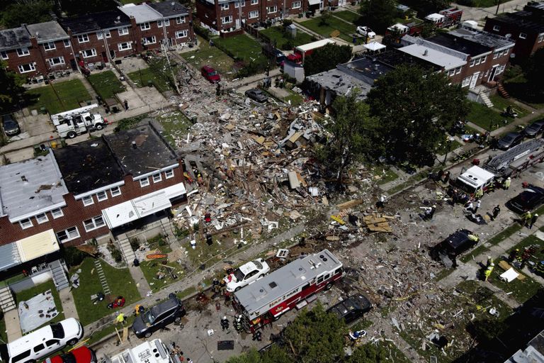 USAs Baltimore'is toimus gaasiplahvatus, hukkus vähemalt 1 inimene ja hävines mitu maja