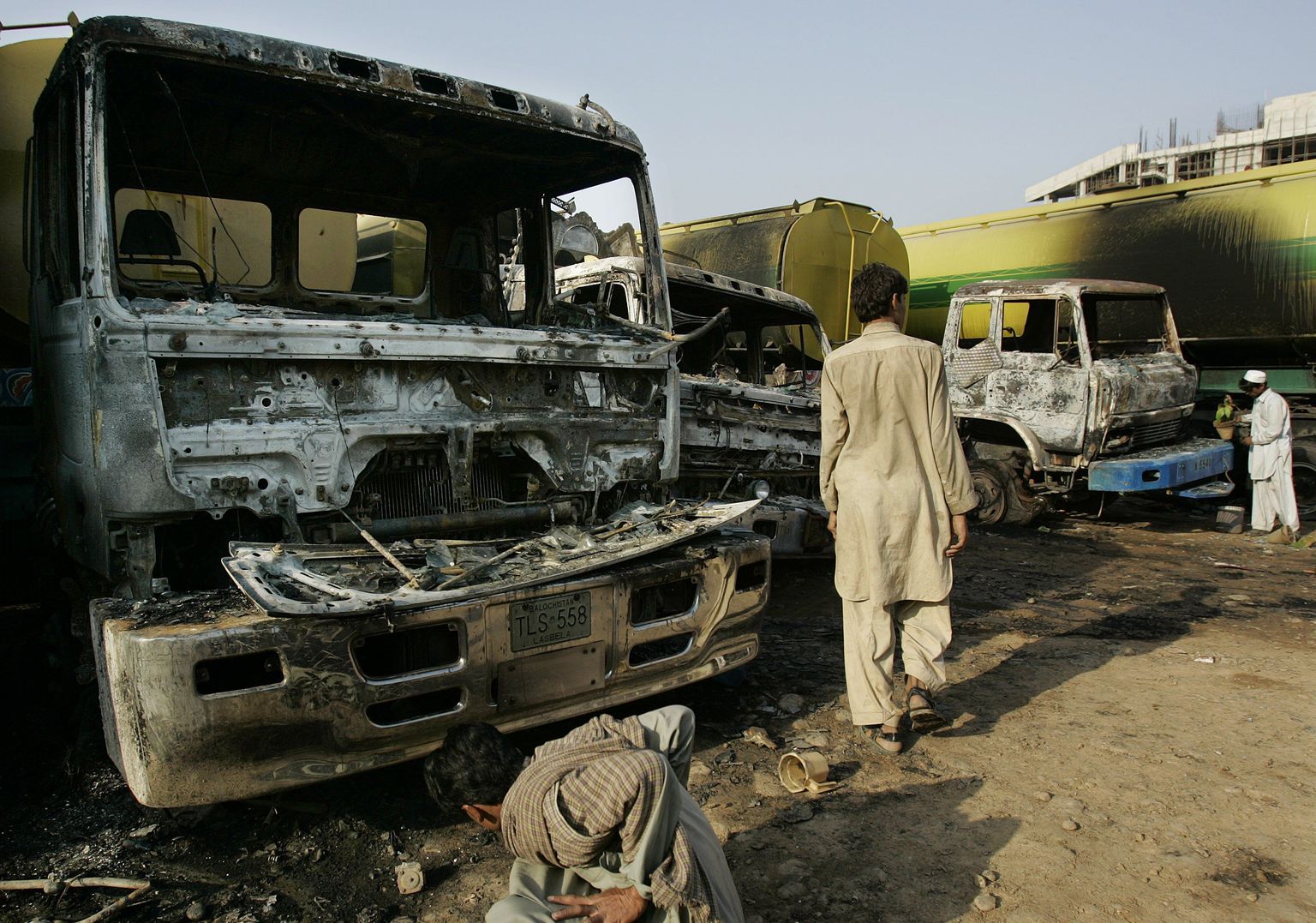 NATO veokid, mida rünnati täna Pakistani pealinna Islamabadi lähistel.