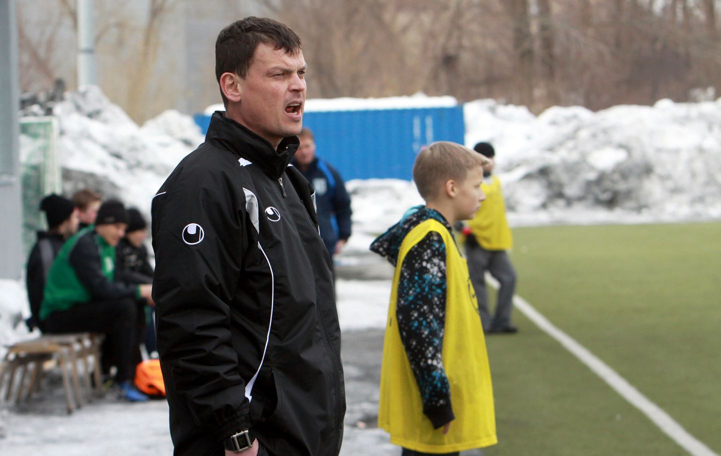 Pärnu Linnameeskond on treener Kalev Pajula juhendamisel sattunud viimastes mängudes võidusoonele. Arhiivifoto.