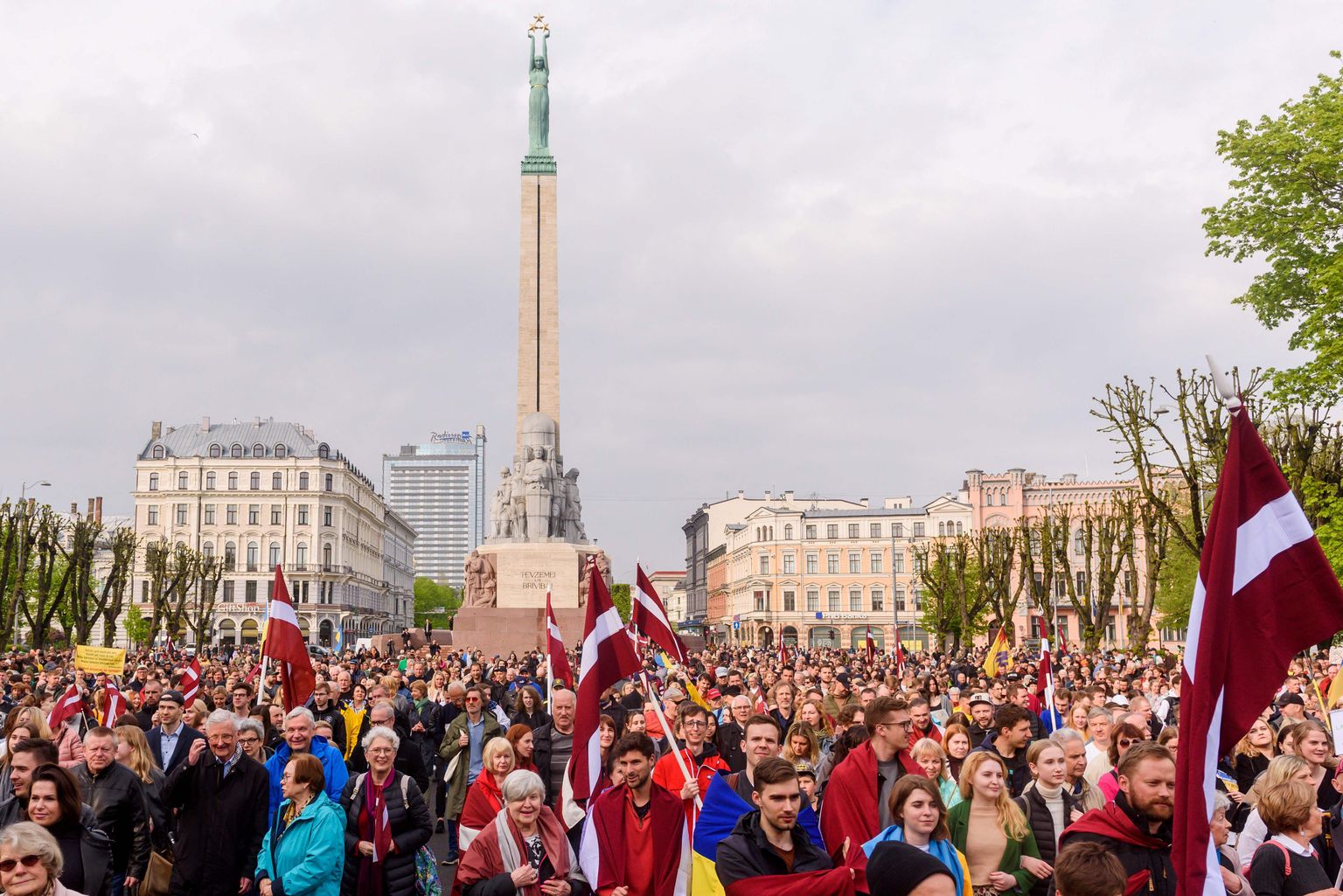 20. mail Riias aset leidnud meeleavaldus Nõukogude monumentide eemaldamiseks.