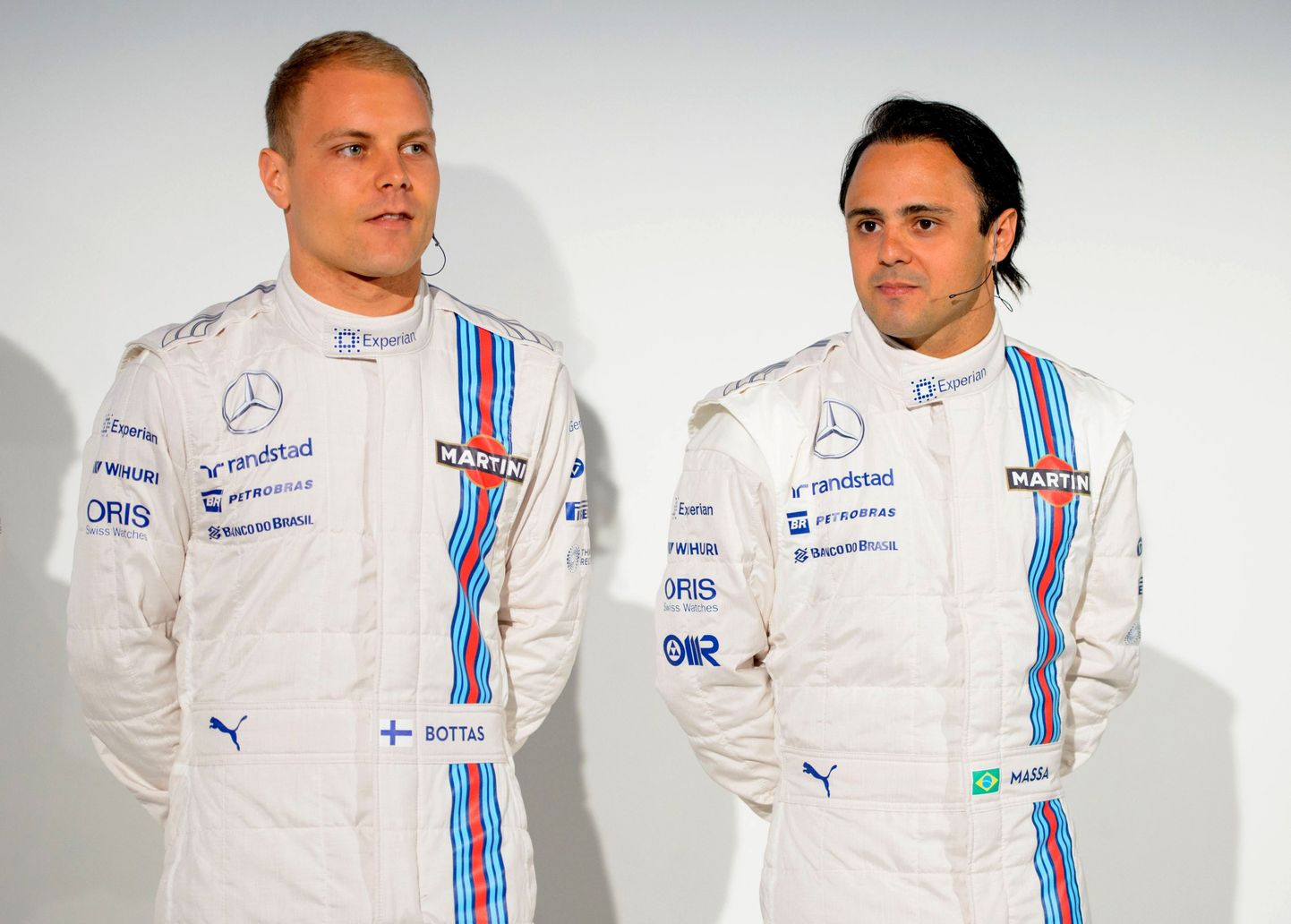 Valtteri Bottas (vasakul) ja Felipe Massa.