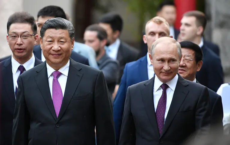 Xi Jinping ja Vladimir Putin Moskvas.