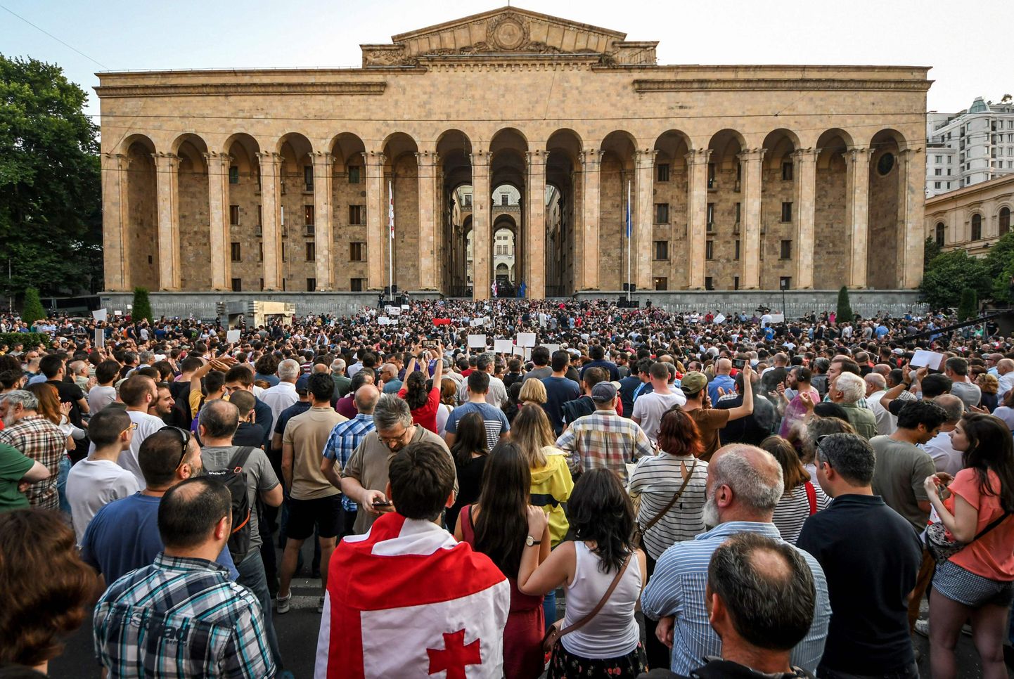 Протесты в Тбилиси 21 июня.