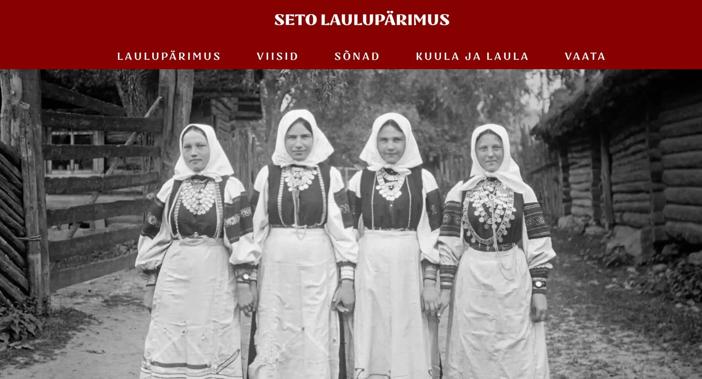 Seto laulupärimuse kodulehekülg.