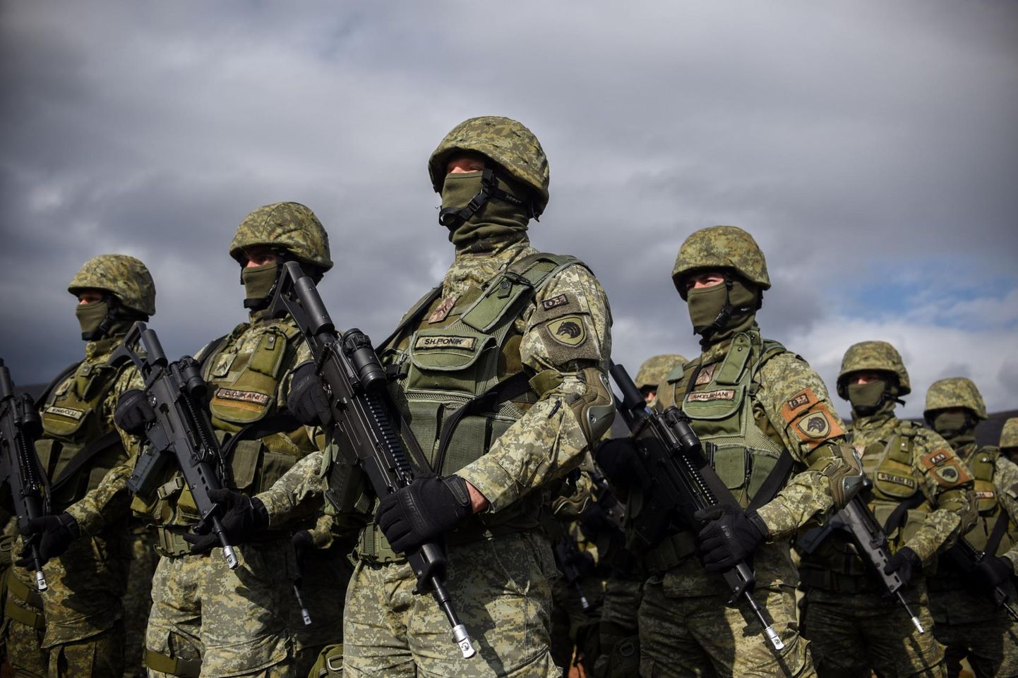 Kosovo julgeolekujõudude liikmed õppusel.