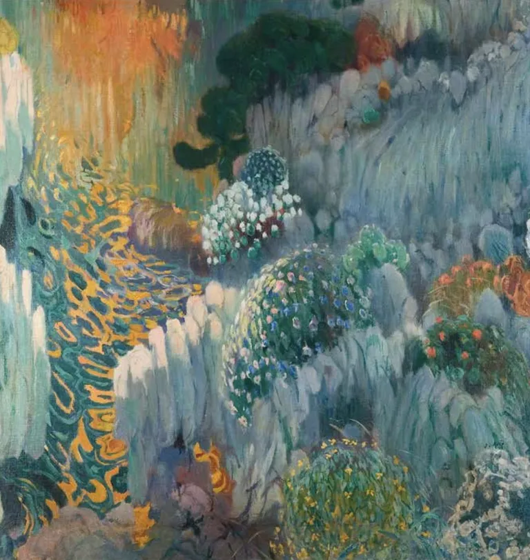Joaquim Mir, osa kunstniku maja seinamaalingutest Trinxetis (1904, õli).