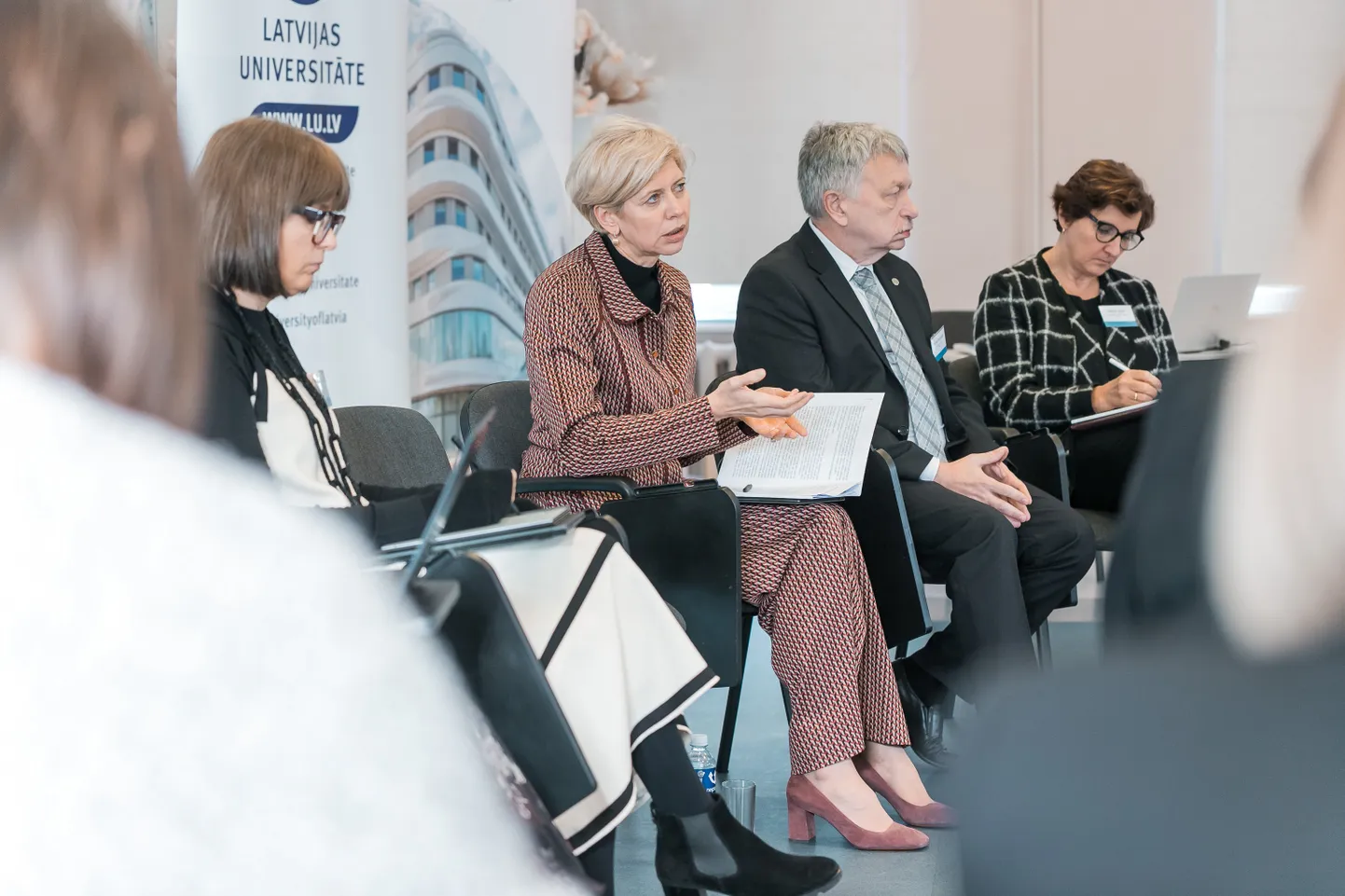 LU un IZM diskusijas norise LU filiālē Bauskā