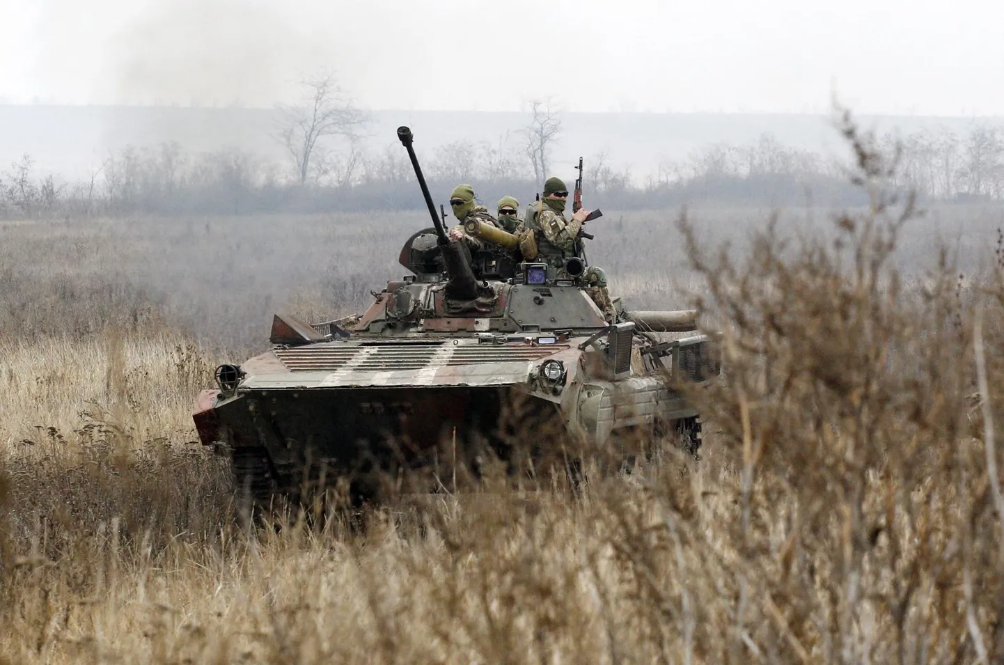 Ukraina sõdurid Bohdanivka küla lähedal 2019. aastal.