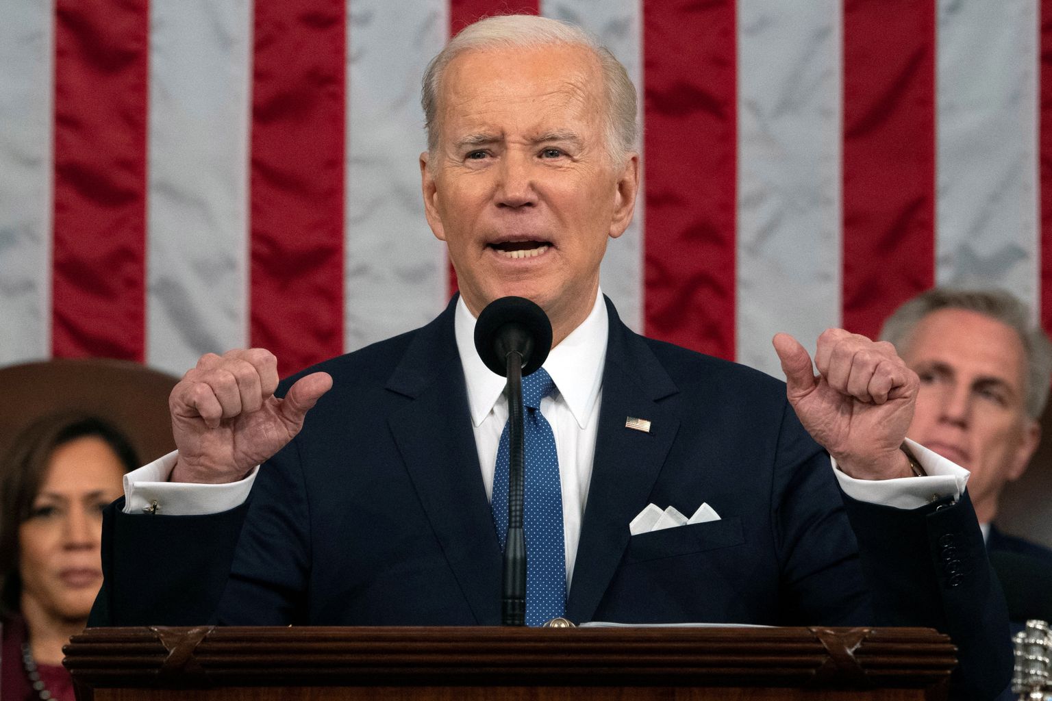 Joe Biden peab kongressis olukorrast riigis kõnet. 7. veebruar 2023. a.