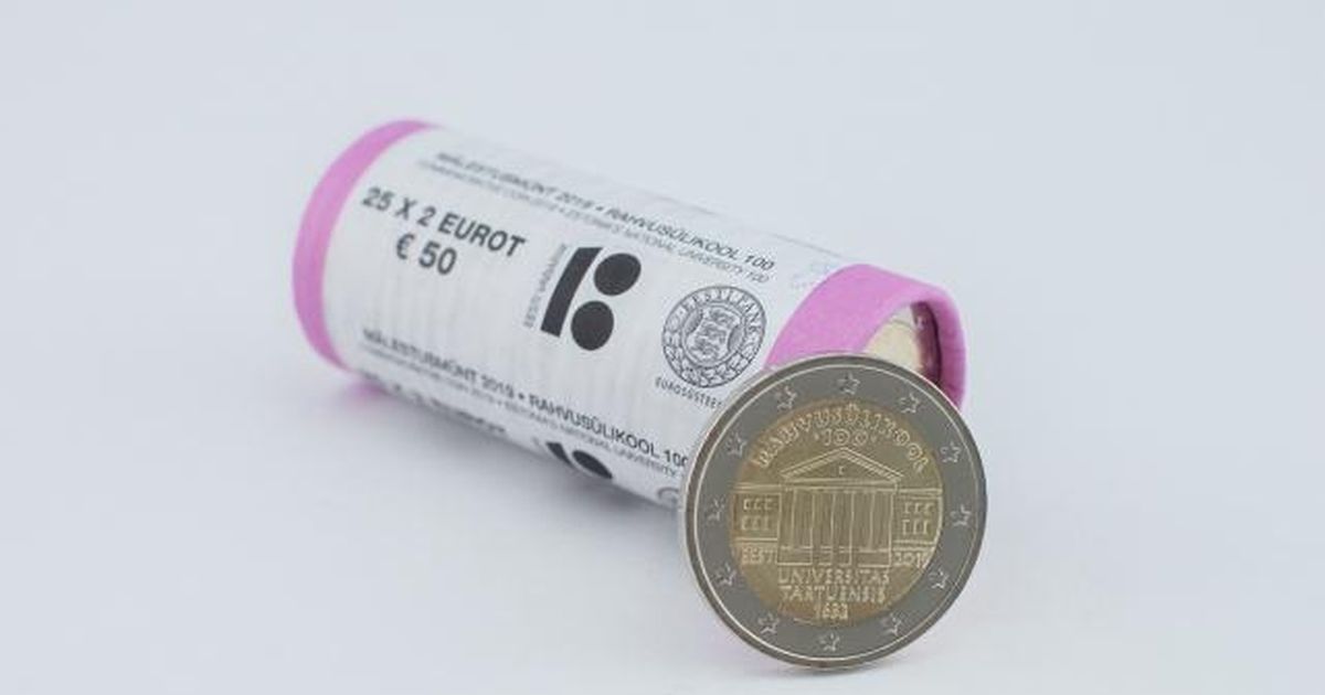 Eesti Pank laseb ringlusse rahvusülikooli 100. aastapäeva puhul kaheeurose mündi