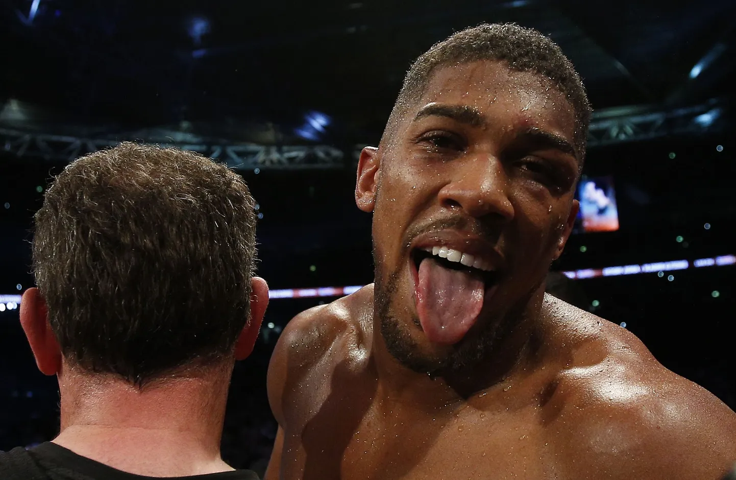 Britain Boxing - Anthony Joshua v Wladimir Klitschko IBF, IBO & WBA Super World Heavyweight Title's - Wembley Stadium, London, England - 29/4/17 Anthony Joshua celebrates after winning the fight Action Images via Reuters / Andrew Couldridge Livepic EDITORIAL USE ONLY.