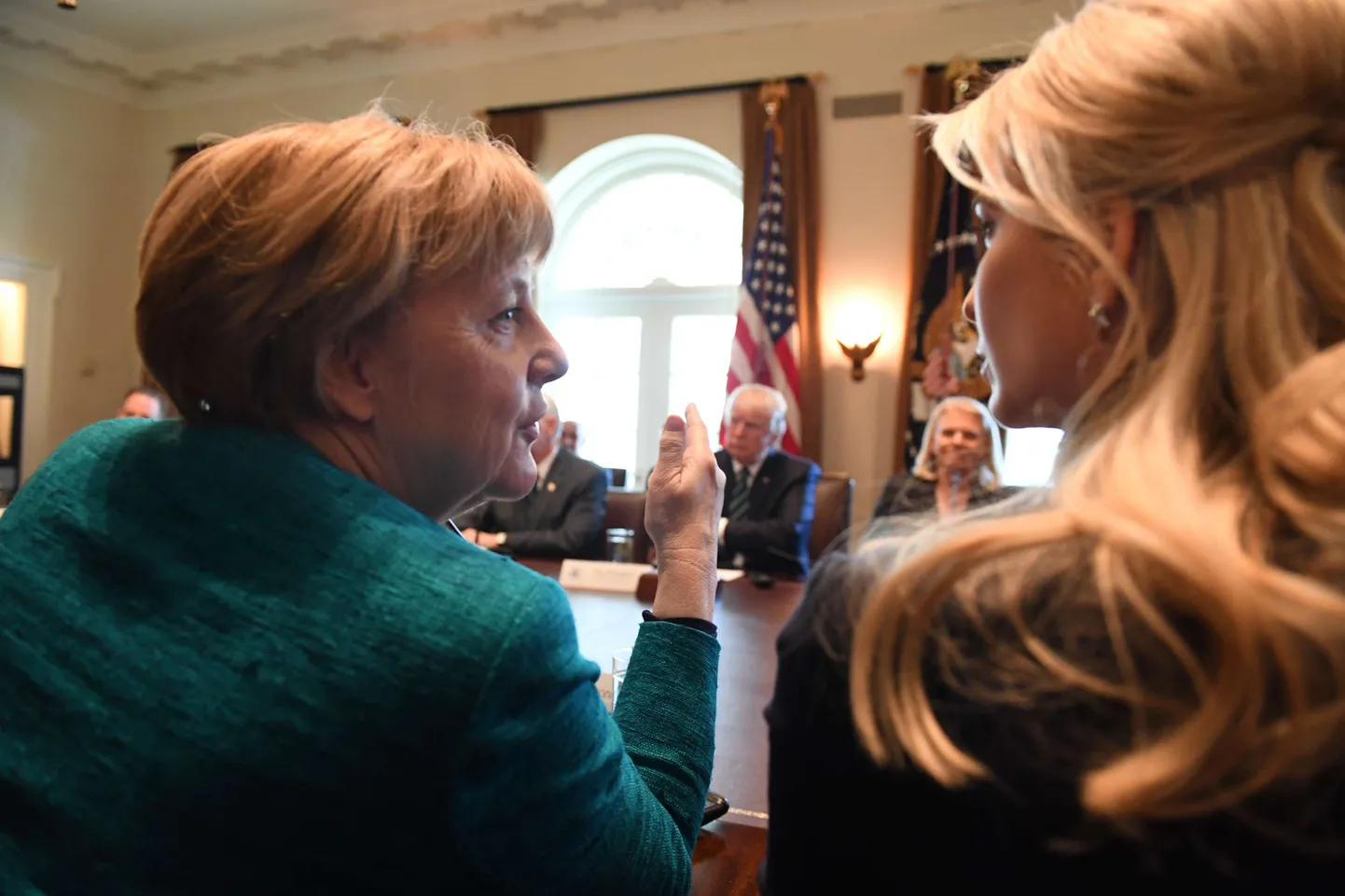 Angela Merkel ja Ivanka Trump.