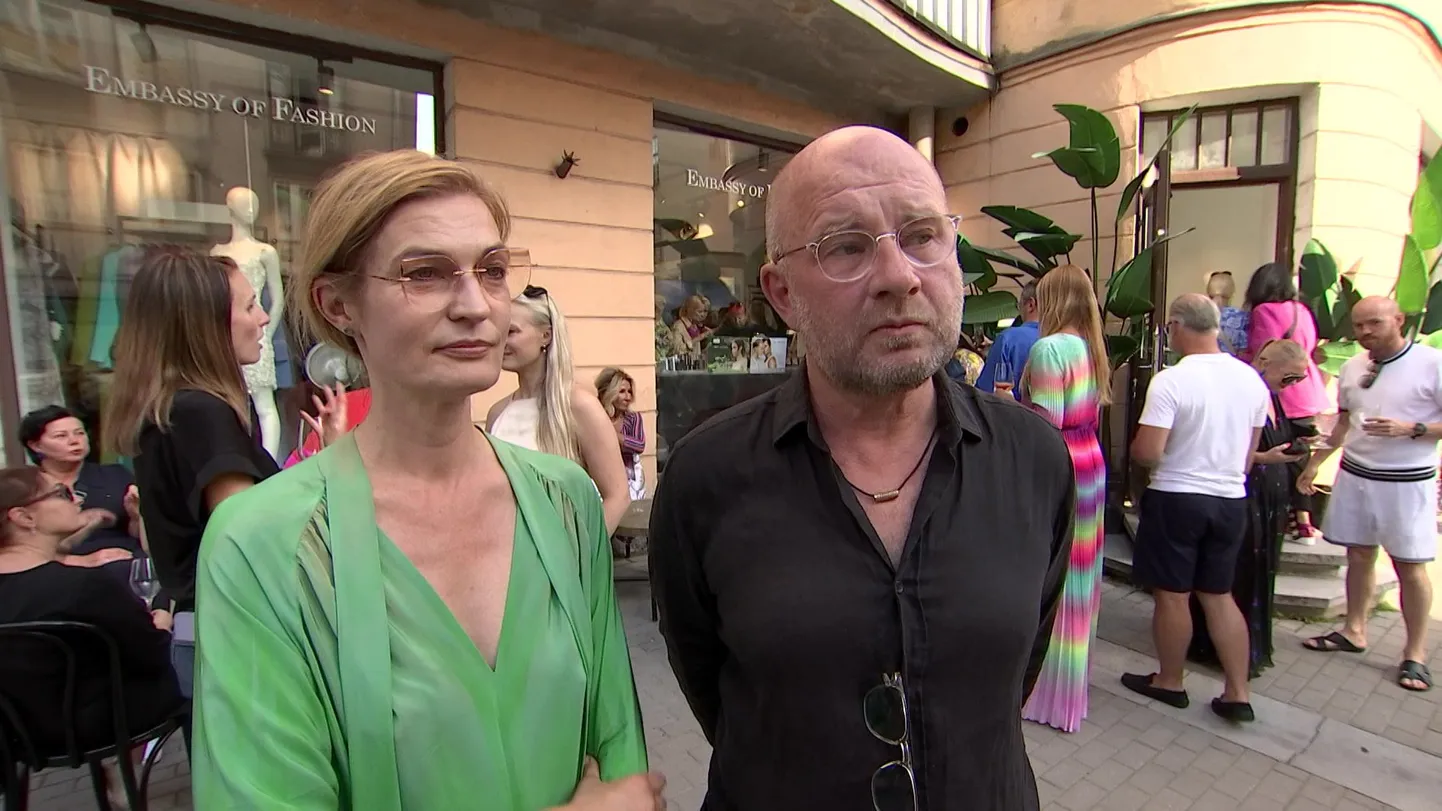 Riina Põldroos ja tema ärimehest kallim.