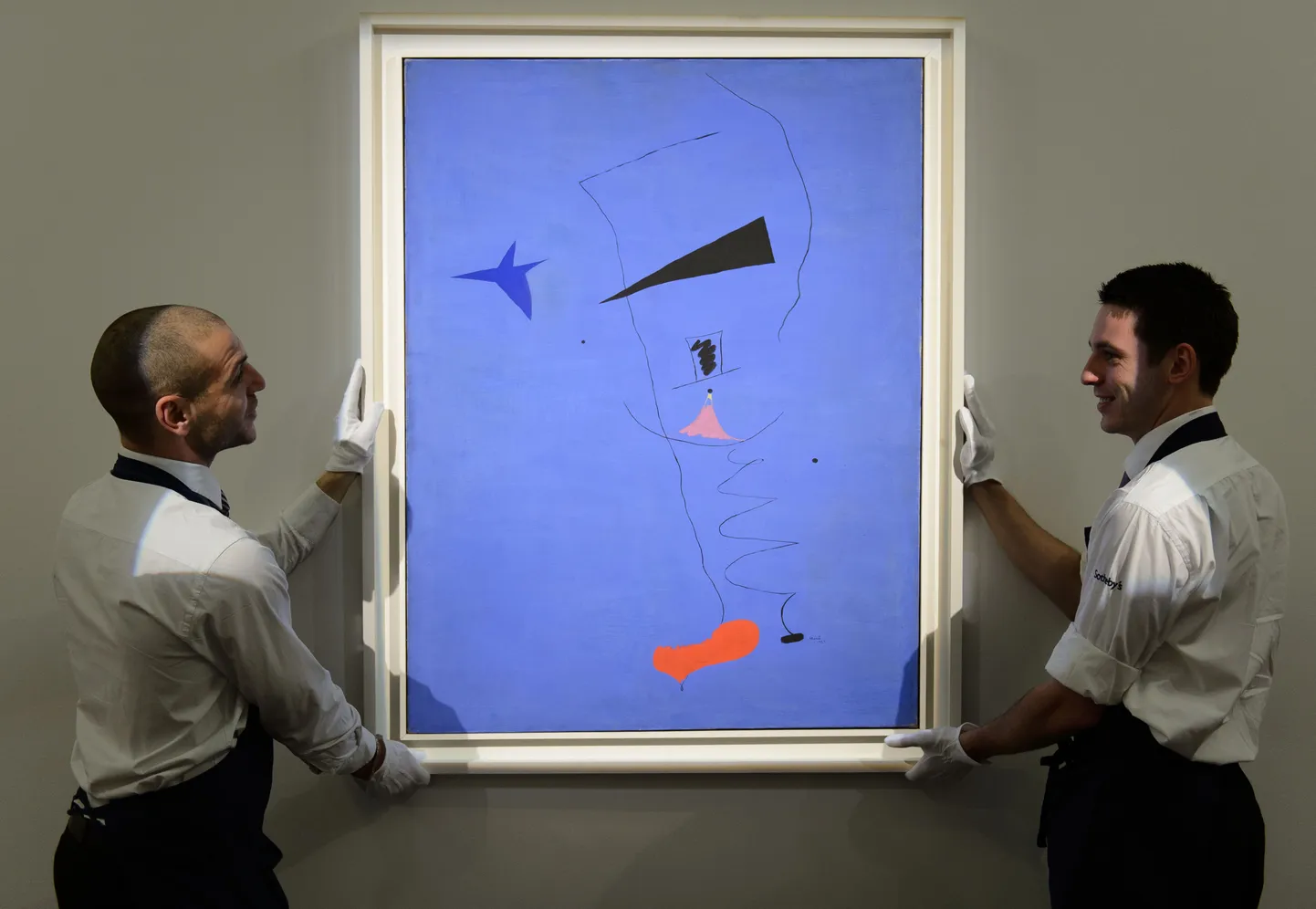 Eile rekordhinnaga müüdud Joan Miro maal «Sinine täht».