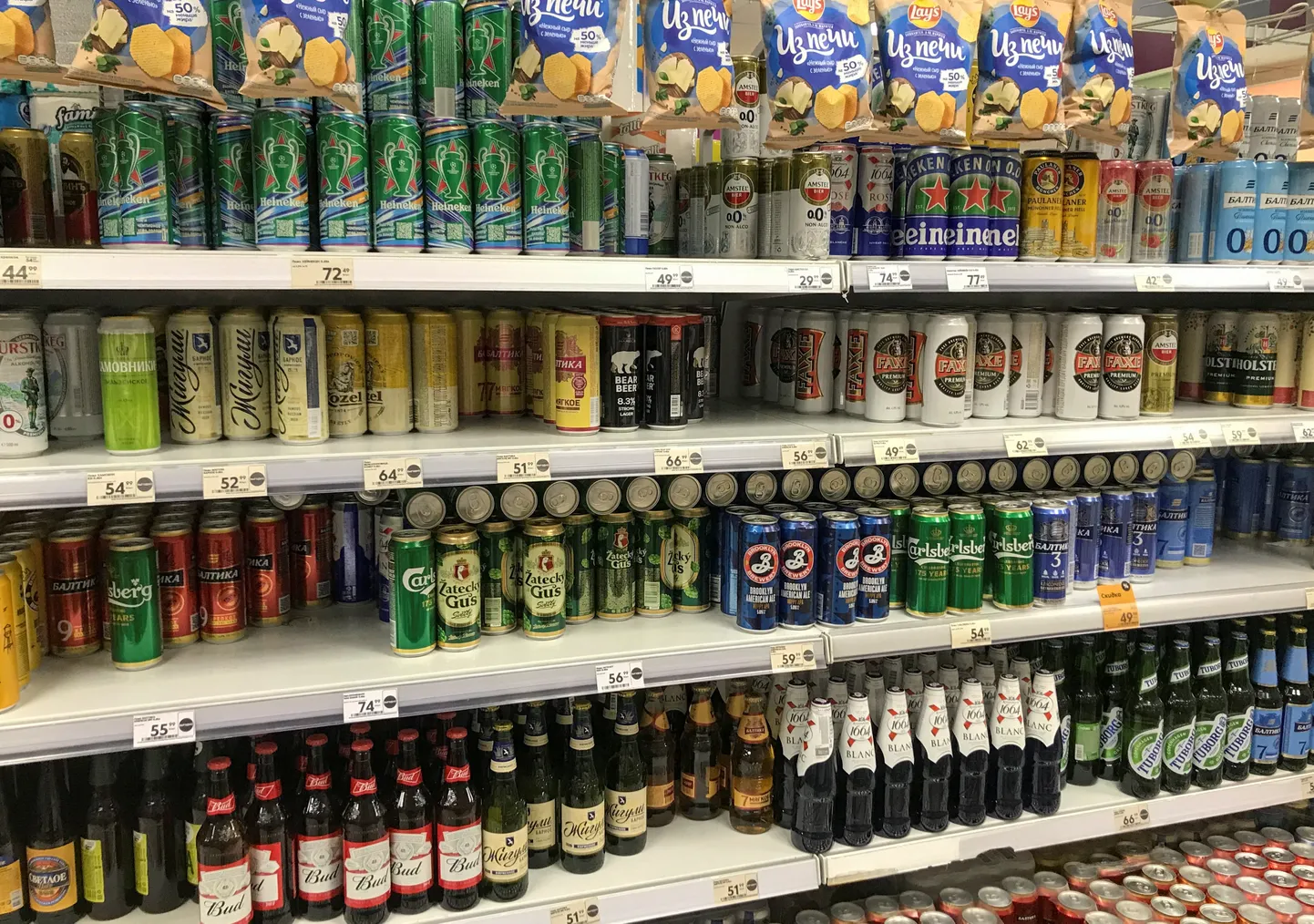 20. juulil leidus Moskva poodidel külluses Lääne õlut, mille tootmise ja müügi olevat tootjad Venemaal lõpetanud