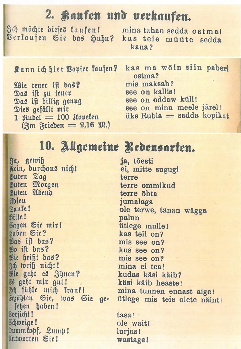 Sakslaste vestlussõnastik Eestis 1918. aastast