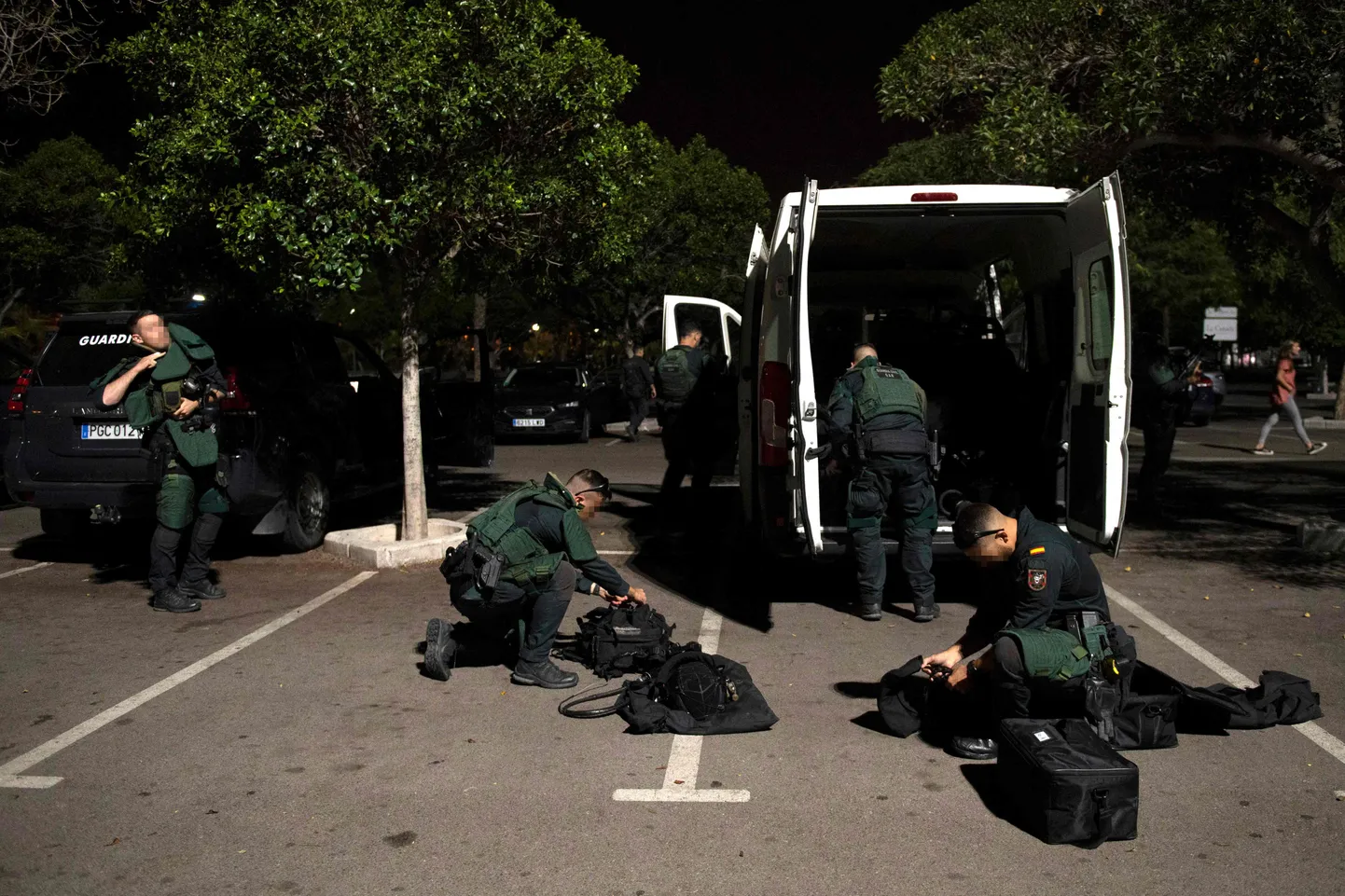 Hispaania politsei valmistumas operatsiooniks Marbellas. Foto on illustratiivne.