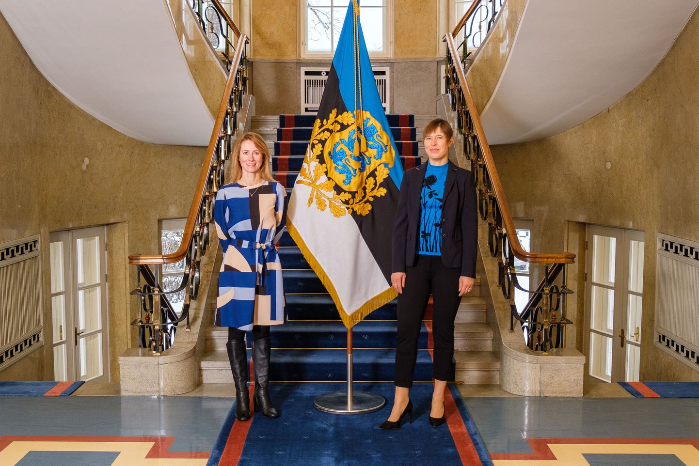 Премьер-министр Эстонии Кая Каллас и президент Керсти Кальюлайд