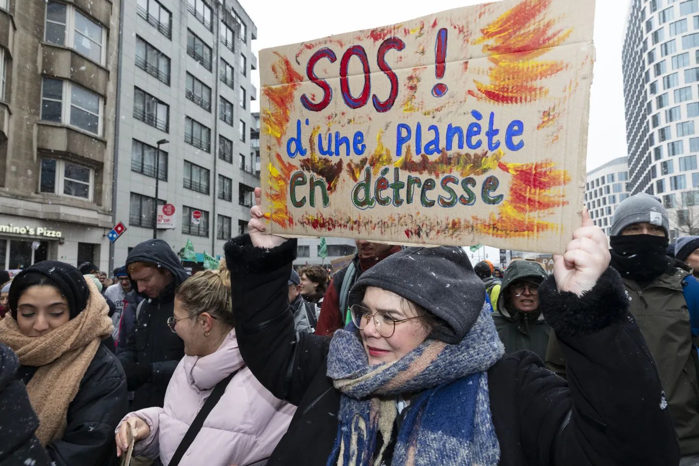 Kliimamarss Brüsselis.