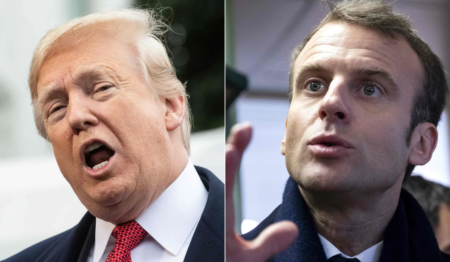 Donald Trump ja Emmanuel Macron.