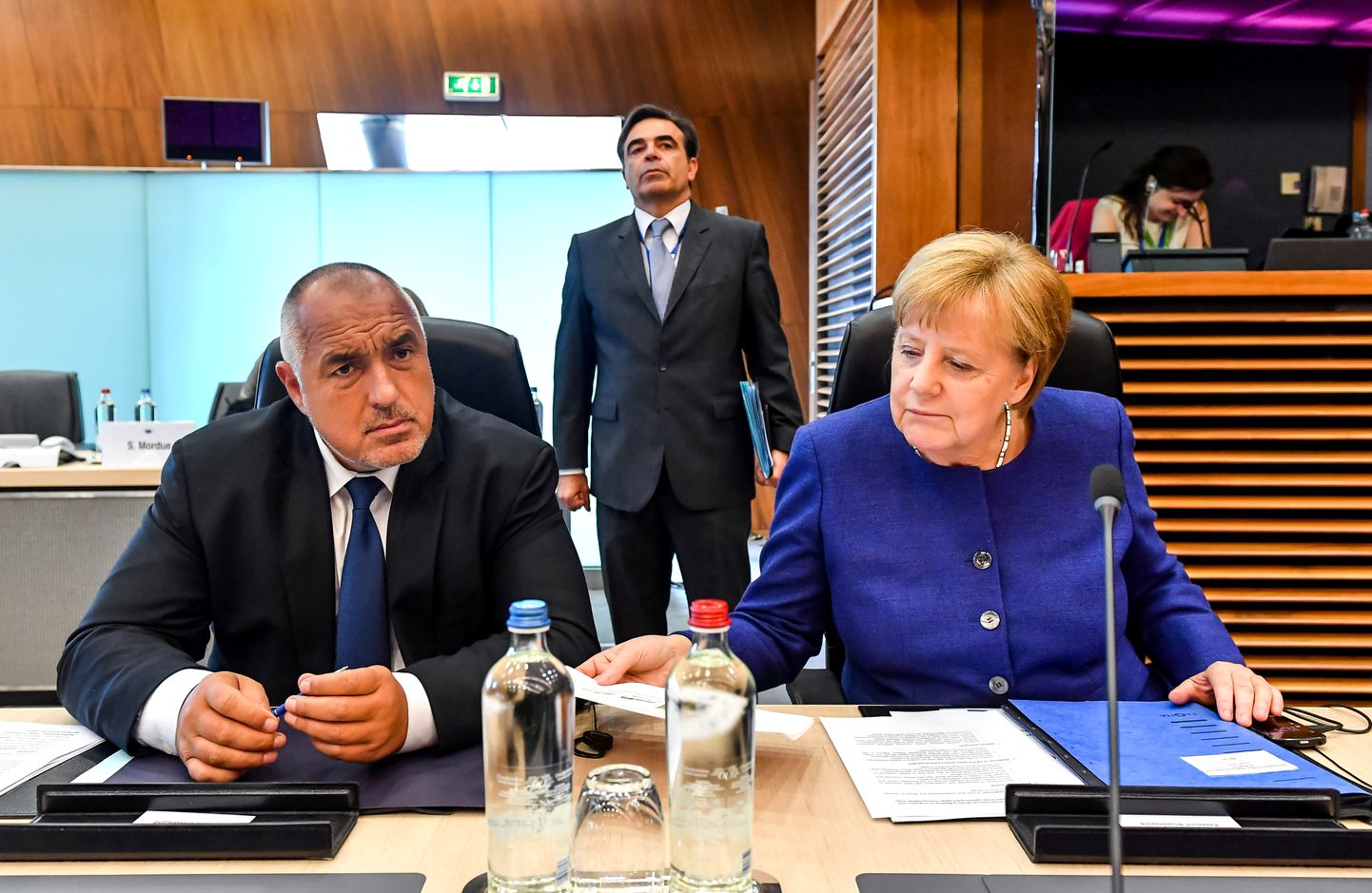 Chancellor Angela Merkel and Bulgarian Prime Minister Boyko Borissov 