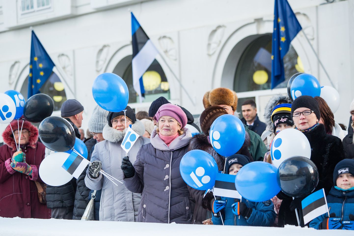 Празднование столетия Эстонской Республики. Иллюстративное фото.