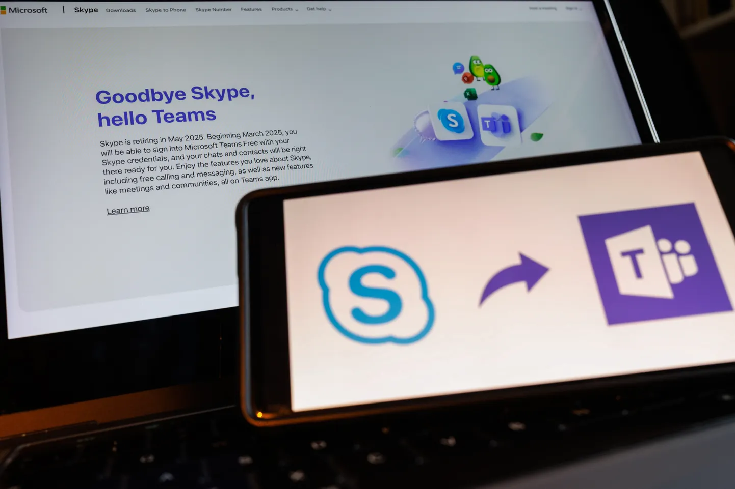 Skype'i hakkab Microsofti teenustes asendama Teams.