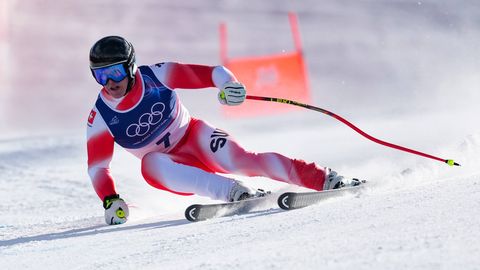 Šveitsi mäesuusataja võitis oma esimesel olümpial kolmanda kuldmedali