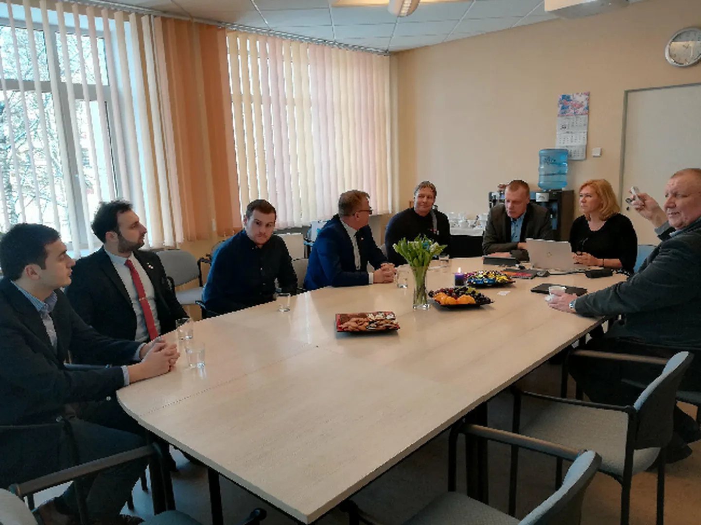 Külalised Gruusiast vastuvõtul vallavanema juures