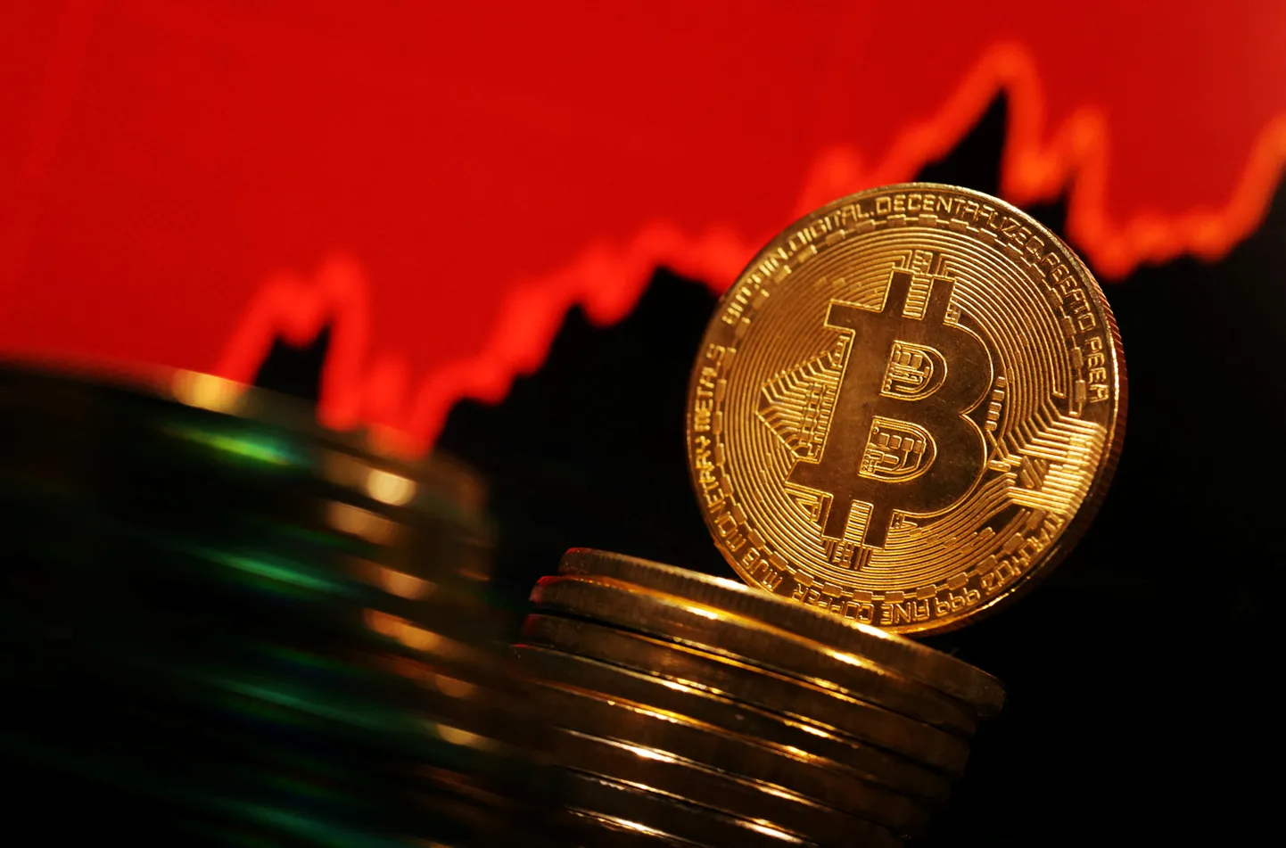 Bitcoin'i illustratsioon.
