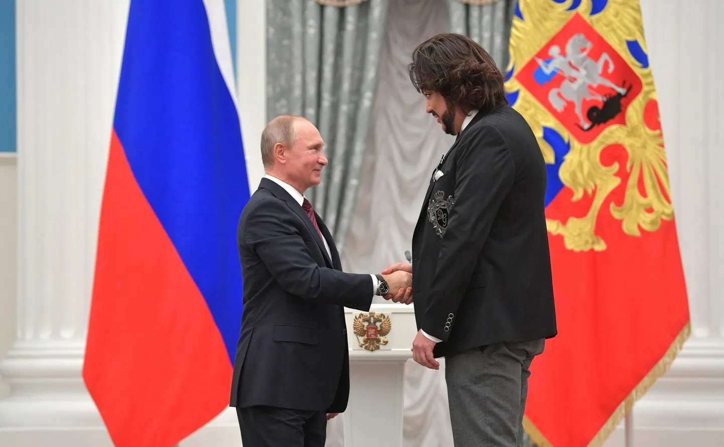 V. V. Putin ja Filipp Kirkorov.