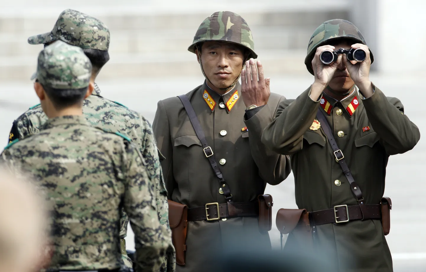 Põhja-Korea sõdurid.