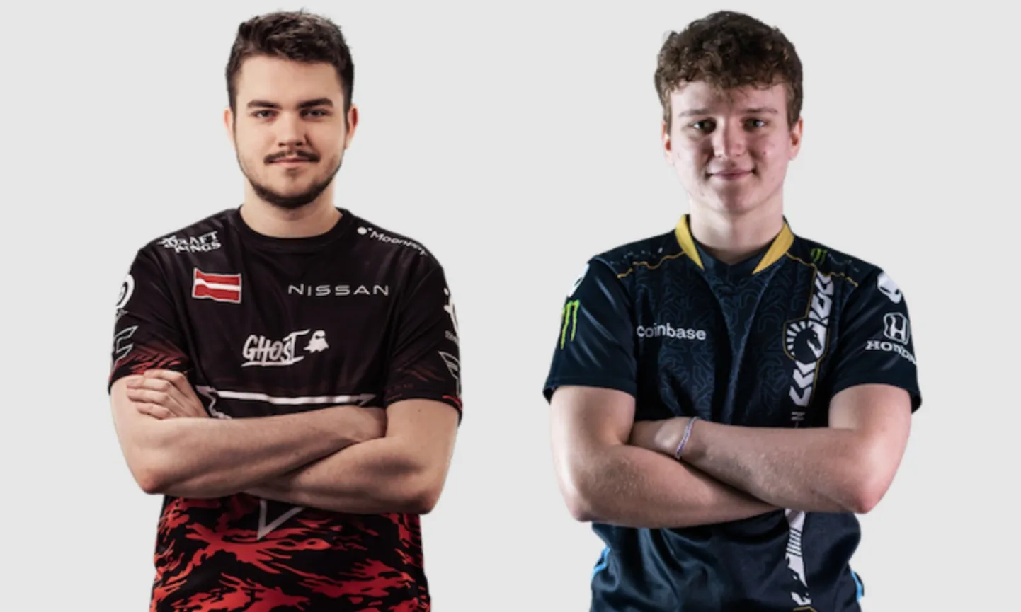 Latvijas esportisti, CS:GO spēlētāji Helvijs Saukants (broky) un Mareks Gaļinskis ("⁠YEKINDAR⁠")