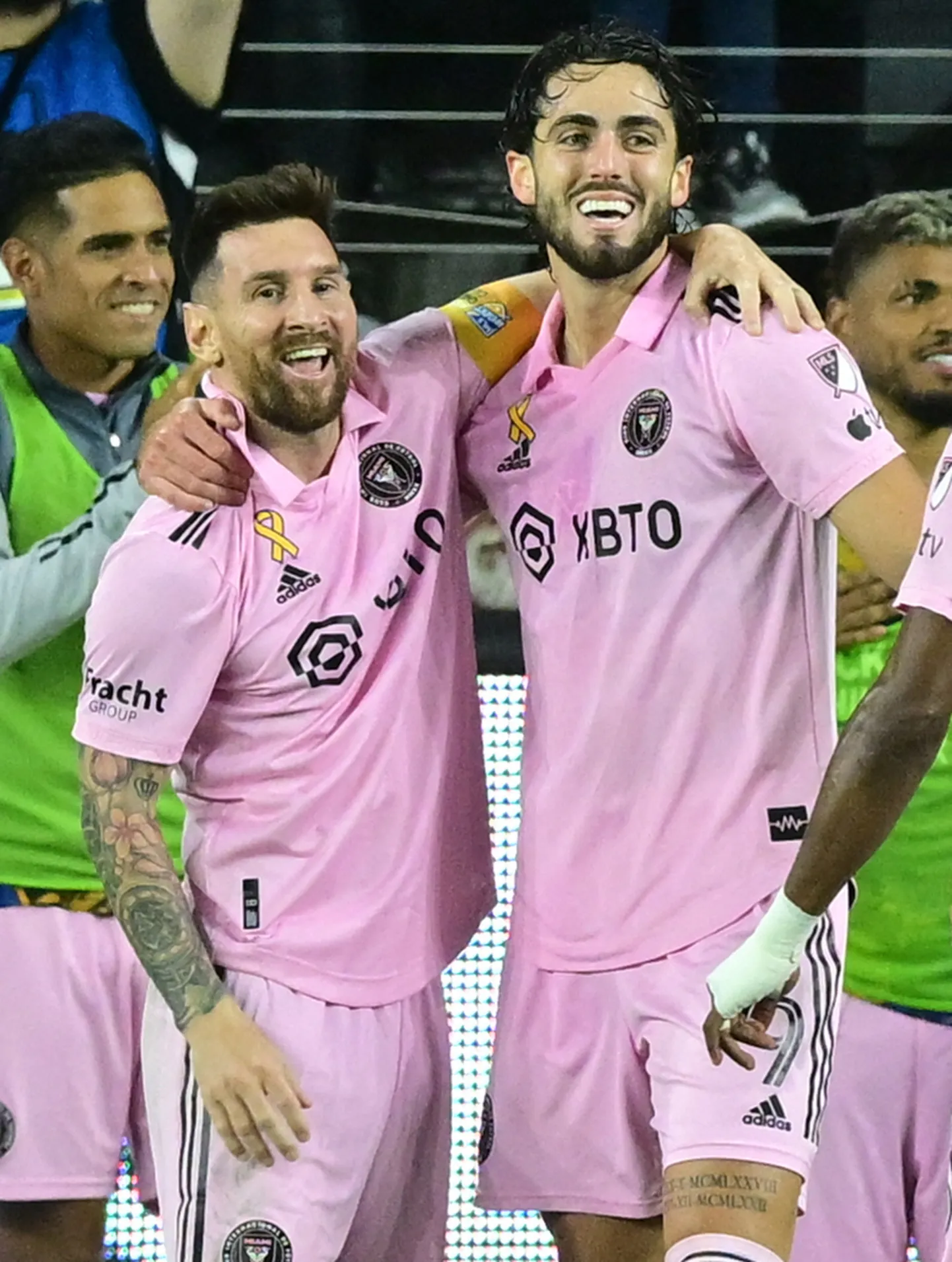 Lionel Messi ja Leonardo Campana.