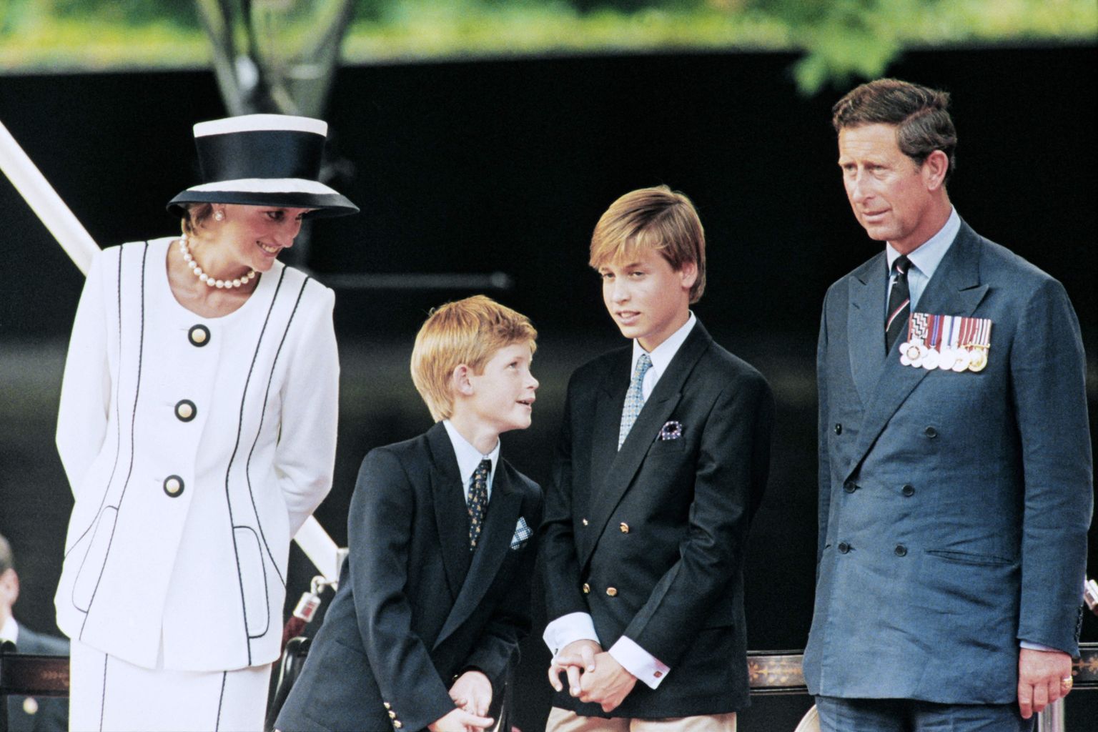 Printsess Diana, prints Harry, prints William ja prints Charles, 1995.
