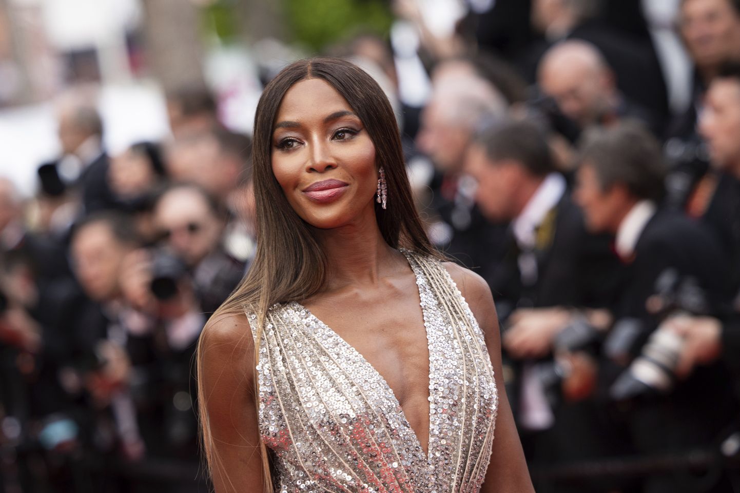 FILE - Naomi Campbell appears at the opening ceremony and the premiere of the film "Jeanne du Barry" at the 76th international film festival, Cannes, southern France, on May 16, 2023. Campbell has welcomed baby No. 2. The British supermodel wrote Thursday on Instagram that her son is a true gift from God. In May 2021, she introduced her firstborn on the cover of British Vogue. (Photo by Vianney Le Caer/Invision/AP, File)  NYET403