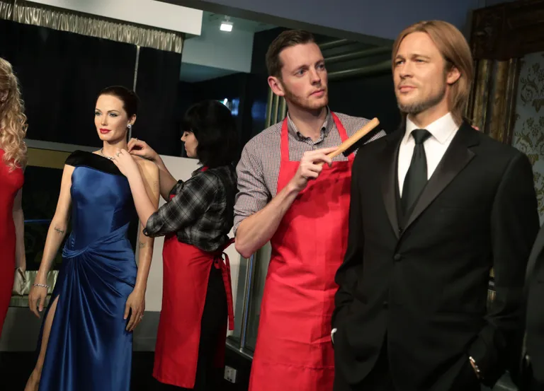Angelina Jolie ja Brad Pitti vahakujud lahutati / Scanpix