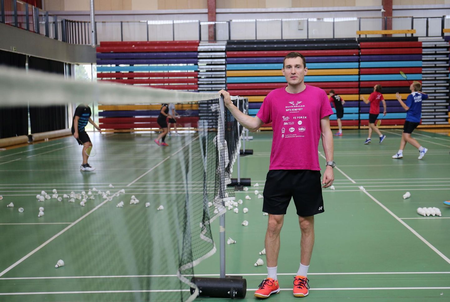 Peterburi tipptreener Nikolai Ukk juhendas Tartu noori sulg­pallureid kümme päeva. 