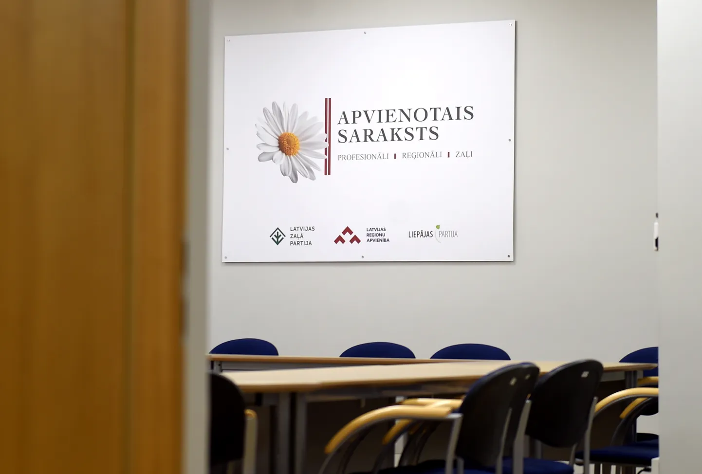 "Apvienotais saraksts" Saeimas frakcijas telpas.