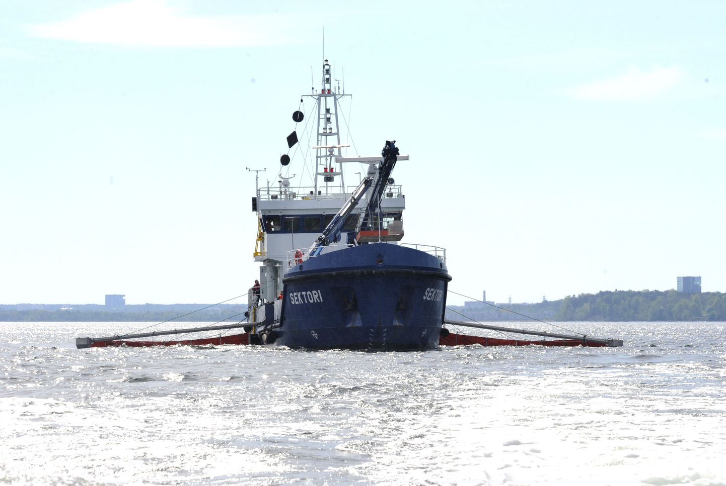 Eesti-Soome ühine merereostustõrje õppus Kopli lahes.