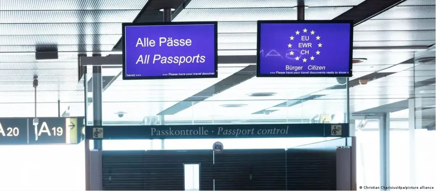 Паспортный контроль в аэропорту Гамбурга