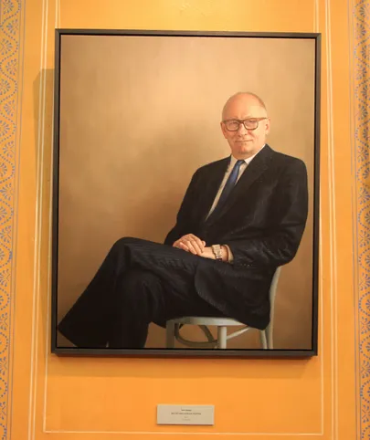 Jaak Aaviksoo (Tartu ülikooli rektor aastatel 1998 - 2006) portree maalis Tõnis Saadoja. Foto: Sille Annuk