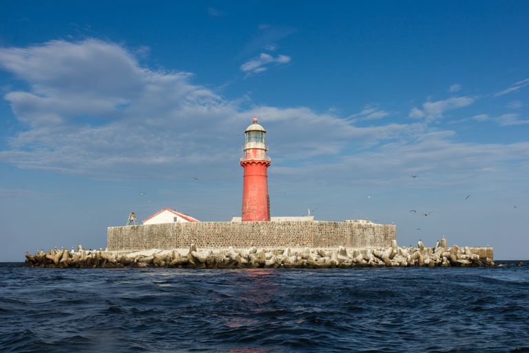 The Kolka lighthouse