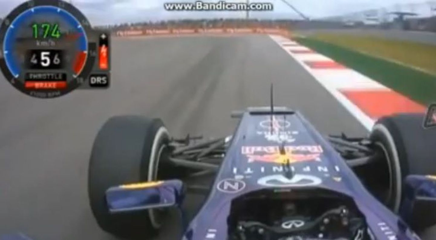 Vaade Sebastian Vetteli masinast.