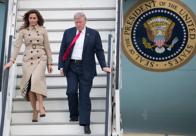 Donald ja Melania Trump 10. juulil