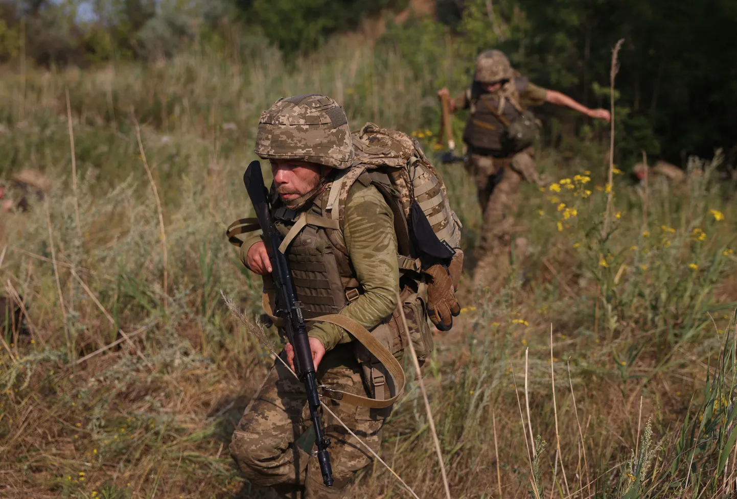 Ukraina sõjaväelased Donektski oblastis.